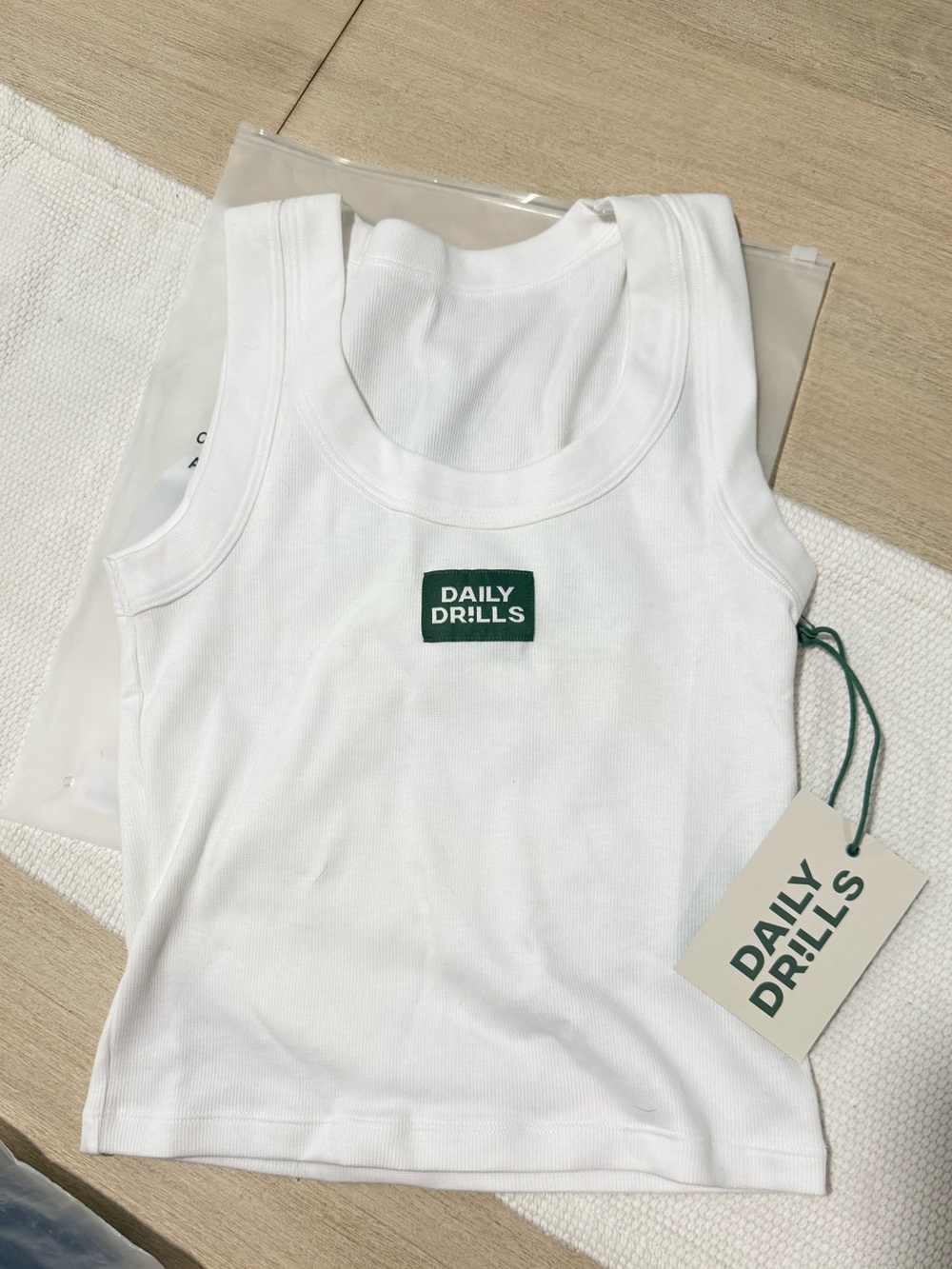 Daily Drills White Tank Top